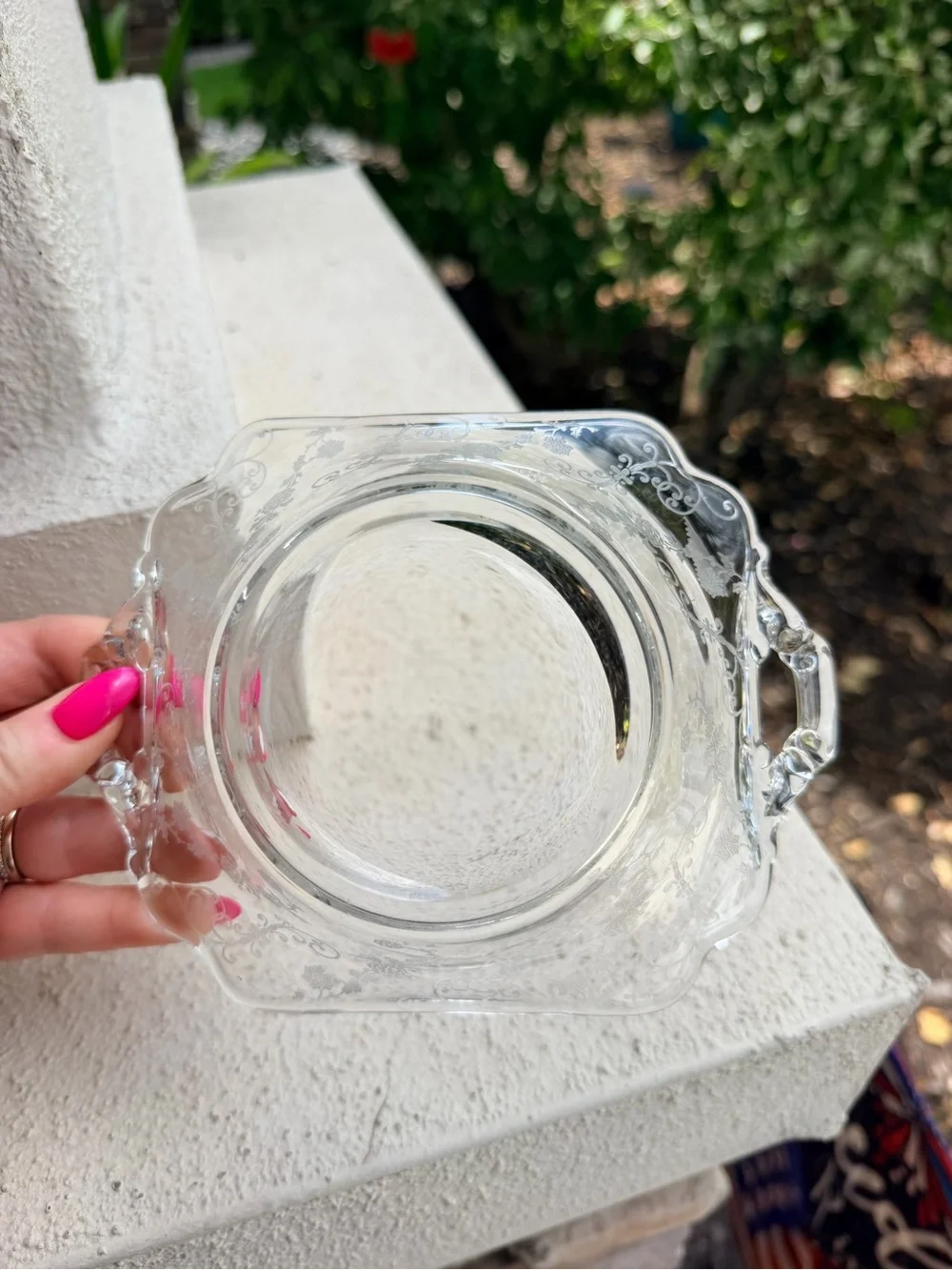 Vintage elegant clear